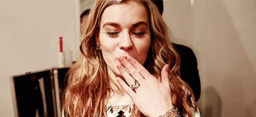 Woman Blowing Kiss GIF