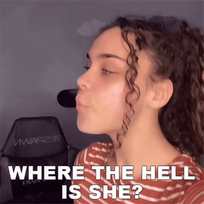 Woman Blowing Kiss Where The Hell Is She GIF