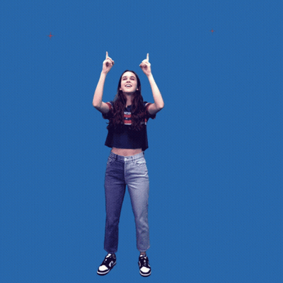 Woman Blue Background 4 Simple Steps Of Vote-By-Mail GIF