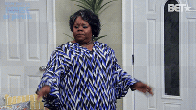 Woman Blue White Shirt Door Bet On It GIF