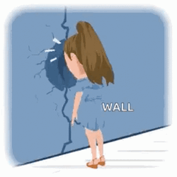 Woman Brain Exploding On The Wall GIF