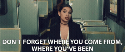 Woman Bus Don't Forget Where You Come From GIF
