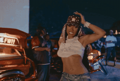 Woman By Car Saying Nt Be Fwh GIF