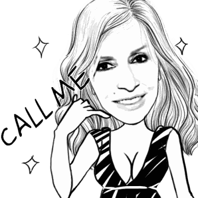 Woman Call Me Text Sticker