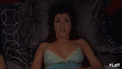 Woman Cant Sleep Breathing Heavily GIF