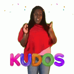 Woman Celebrating Kudos GIF