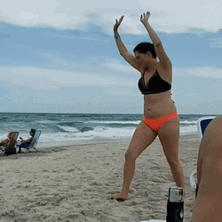 Woman Charming Cartwheel GIF