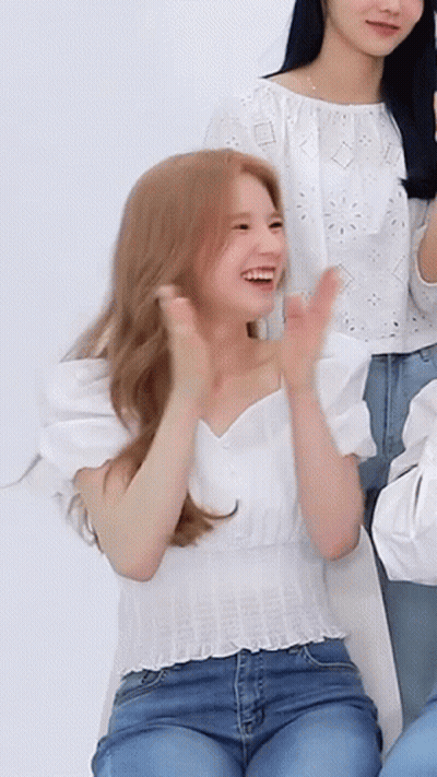 Woman Clapping Hands In Air GIF