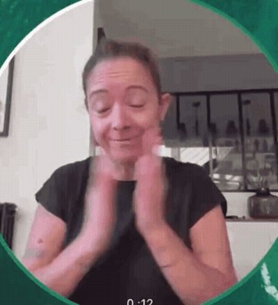 Woman Clapping Hands In Circle GIF