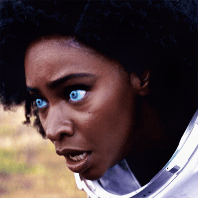Woman Close Up Blue Eyes GIF