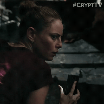 Woman Close Up #Crypttv GIF