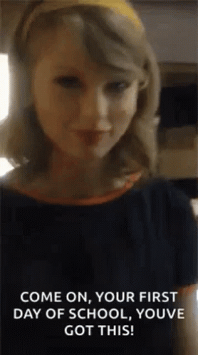Woman Close Up First Day Of School Youve Got This GIF