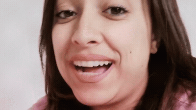 Woman Close Up Mouth Open Showing Teeth GIF