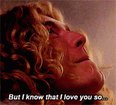 Woman Close Up Saying But I Know That I Love You So GIF