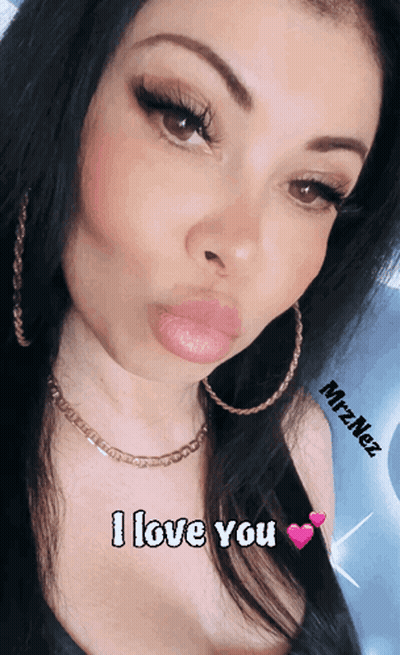 Woman Close Up Saying I Love You GIF