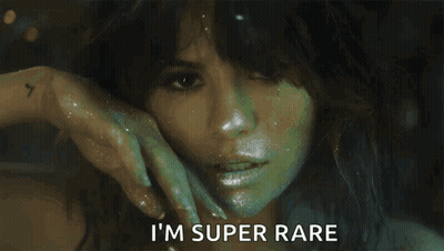 Woman Close Up Saying I'm Super Rare GIF