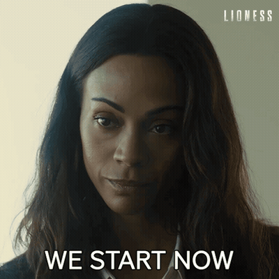 Woman Close Up Saying We Start Now GIF