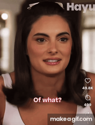 Woman Close-Up Saying What GIF