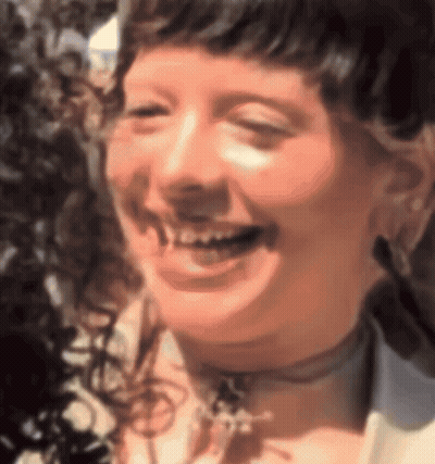 Woman Close-Up Smiling With Eyes Closed GIF