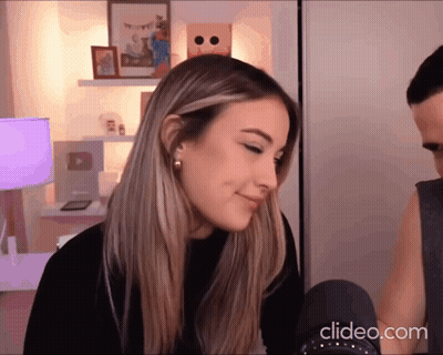 Woman Close Up With Clideo.com GIF
