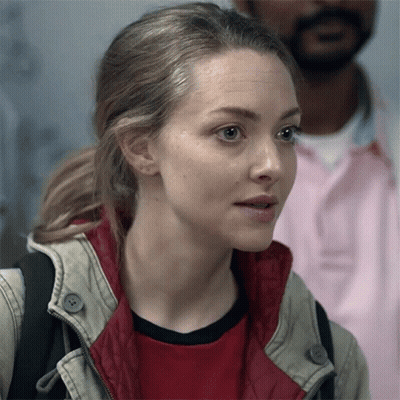 Woman Close Up With Man In Pink Shirt Background GIF