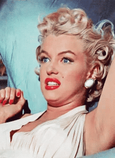 Woman Close Up With Red Lips GIF