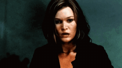 Woman Close Up With Year 2003 GIF