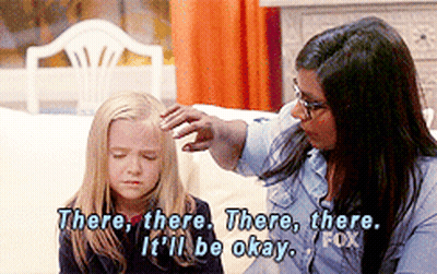 Woman Comforting Girl Saying There There It'll Be Okay GIF
