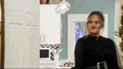 Woman Coming In And Says I Won GIF