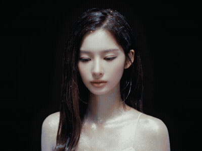 Woman Covered In Shiny Silver GIF