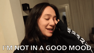 Woman Covering Eyes I'm Not In A Good Mood GIF