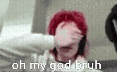 Woman Covering Eyes Saying Oh My God Bruh GIF