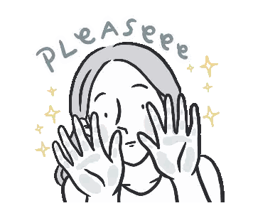 Woman Covering Face Pleaseee Sticker