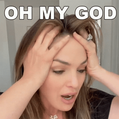 Woman Covering Face Saying Oh My God GIF