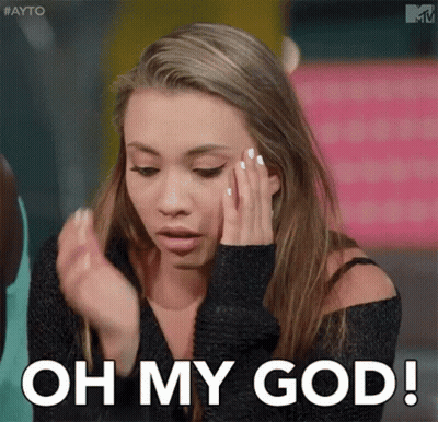 Woman Covering Face Saying Oh My God GIF