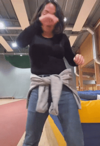 Woman Covering Face With Hands GIF
