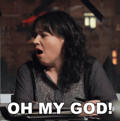 Woman Covering Face With Oh My God GIF