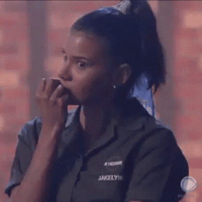Woman Covering Mouth GIF
