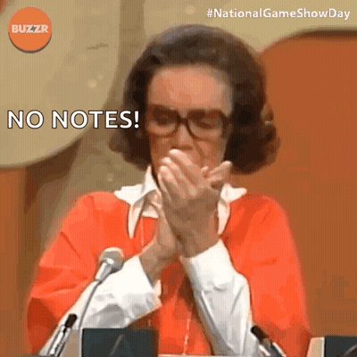 Woman Covering Mouth Near Microphone No Notes GIF