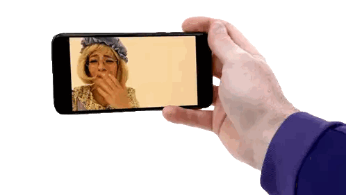 Woman Covering Mouth On Phone Sticker