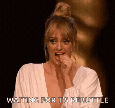 Woman Covering Mouth Waiting For Rebuttal GIF