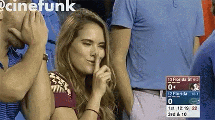 Woman Covering Mouth While Man Holds Her Hand Over Nose GIF