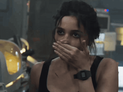 Woman Covering Mouth With Hand Wearing Watch GIF