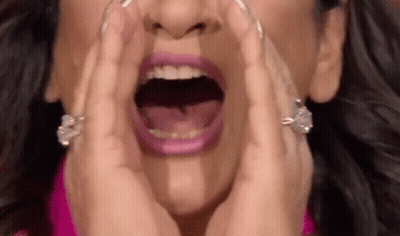 Woman Covering Open Mouth GIF