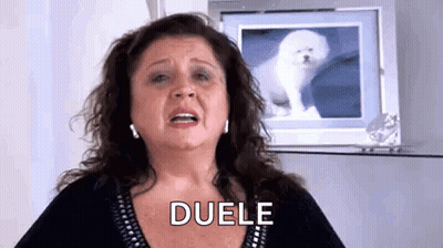 Woman Crying At Dog Picture With Duele GIF