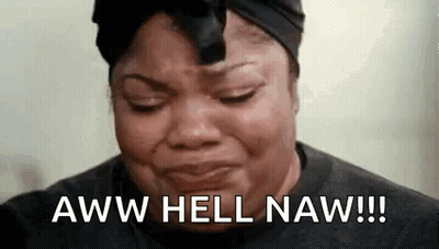 Woman Crying Aww Hell Naw GIF