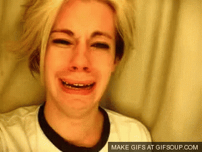 Woman Crying Beside Horned Woman Saying Leave Carrie Love Alone GIF