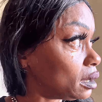 Woman Crying Close Up GIF