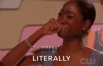 Woman Crying Covering Face Saying Literally GIF