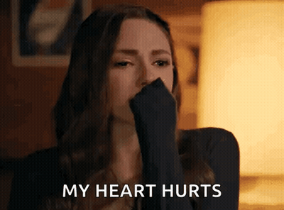 Woman Crying Covering Mouth My Heart Hurts GIF